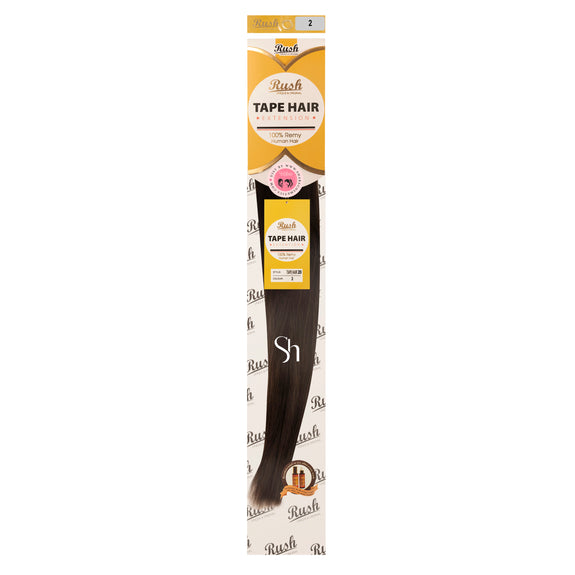 RUSH SILKY LUXATI 100 % REAL REMY HUMAN 20" TAPE IN HAIR HAIR EXTENSION
