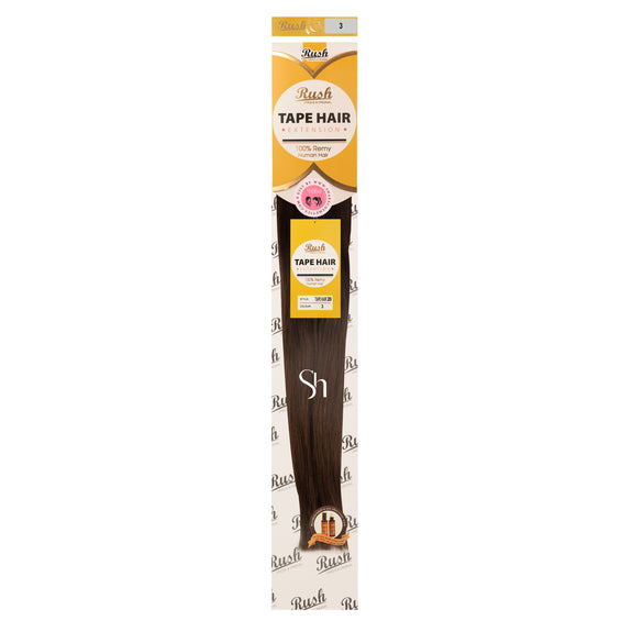 RUSH SILKY LUXATI 100 % REAL REMY HUMAN 20" TAPE IN HAIR HAIR EXTENSION