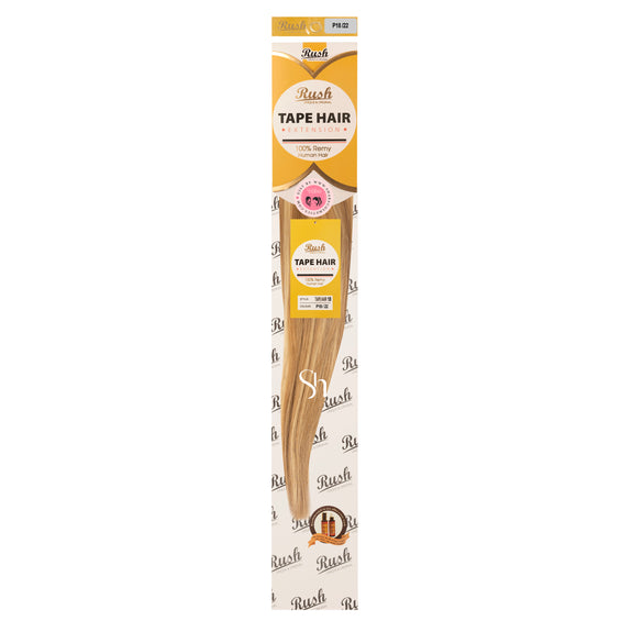 RUSH SILKY LUXATI 100 % REAL REMY HUMAN 18" TAPE IN HAIR HAIR EXTENSION