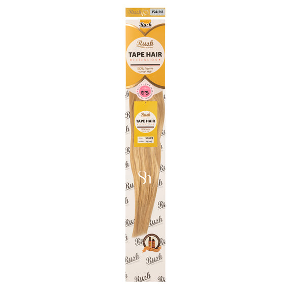 RUSH SILKY LUXATI 100 % REAL REMY HUMAN 18" TAPE IN HAIR HAIR EXTENSION