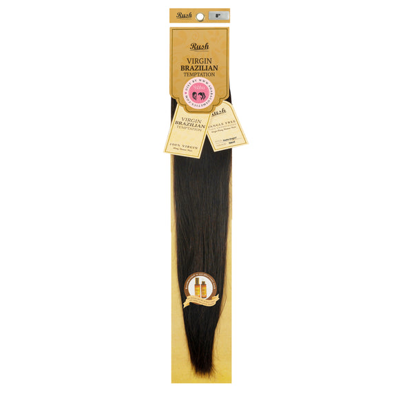 RUSH  100% UNPROCESSED VIRGIN BRAZILIAN TEMPTATION PURE REMY HUMAN HAIR  STRAIGHT WEAVE