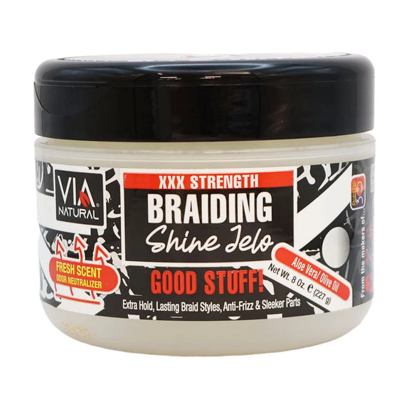 Via Natural XXX Strength Braiding Shine Jelo 227ml/8oz